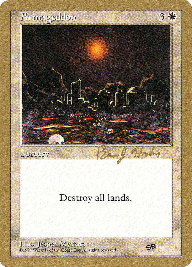 Armageddon (Brian Hacker) (SB) [World Championship Decks 1998] | Anubis Games and Hobby