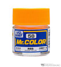 Mr. Color Semi Gloss Orange Yellow | Anubis Games and Hobby