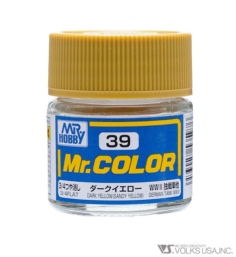 Mr. Color Flat Dark Yellow | Anubis Games and Hobby