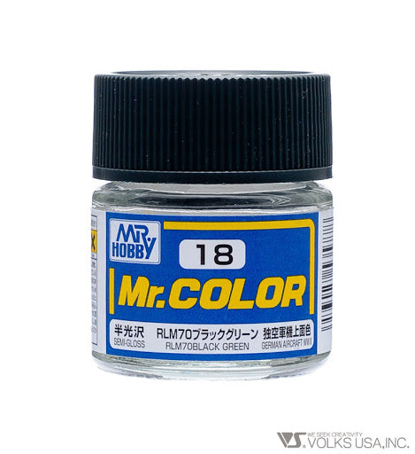 Mr. Color Semi-Gloss Black Green | Anubis Games and Hobby