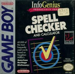 InfoGenius: Spell Checker and Calculator - GameBoy | Anubis Games and Hobby