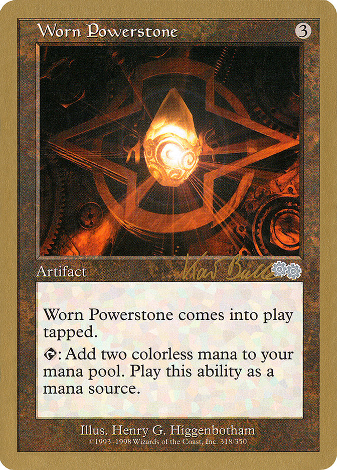 Worn Powerstone (Kai Budde) [World Championship Decks 1999] | Anubis Games and Hobby