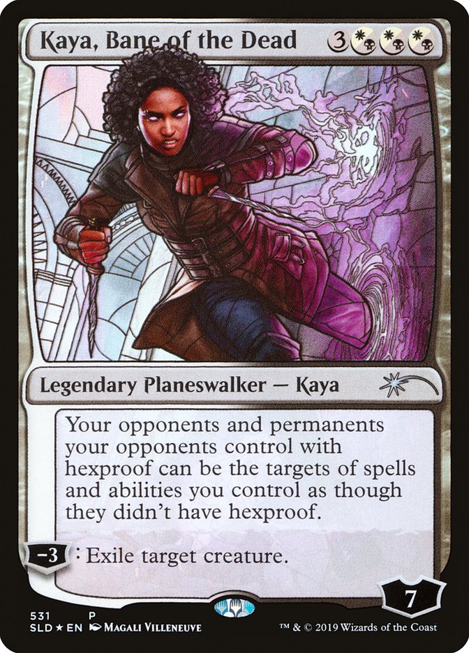 Kaya, Bane of the Dead (Stained Glass) [Secret Lair Drop Promos] | Anubis Games and Hobby
