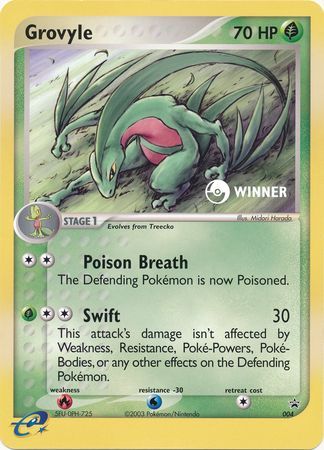 Grovyle (004) (Jumbo Card) [Nintendo: Black Star Promos] | Anubis Games and Hobby