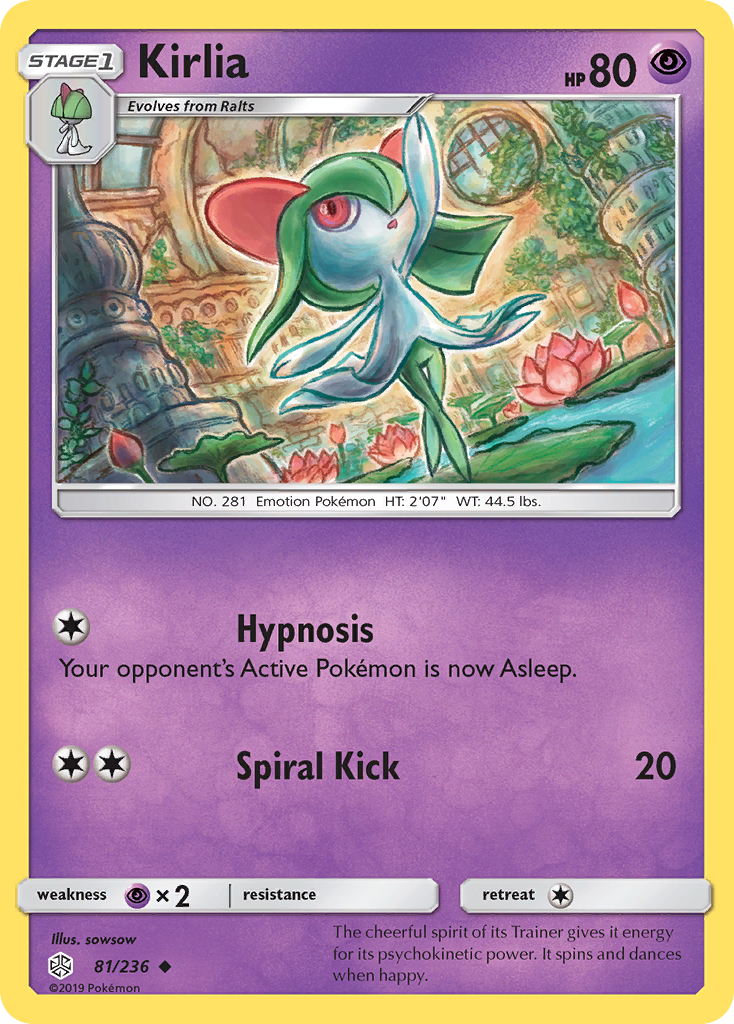 Kirlia (81/236) [Sun & Moon: Cosmic Eclipse] | Anubis Games and Hobby