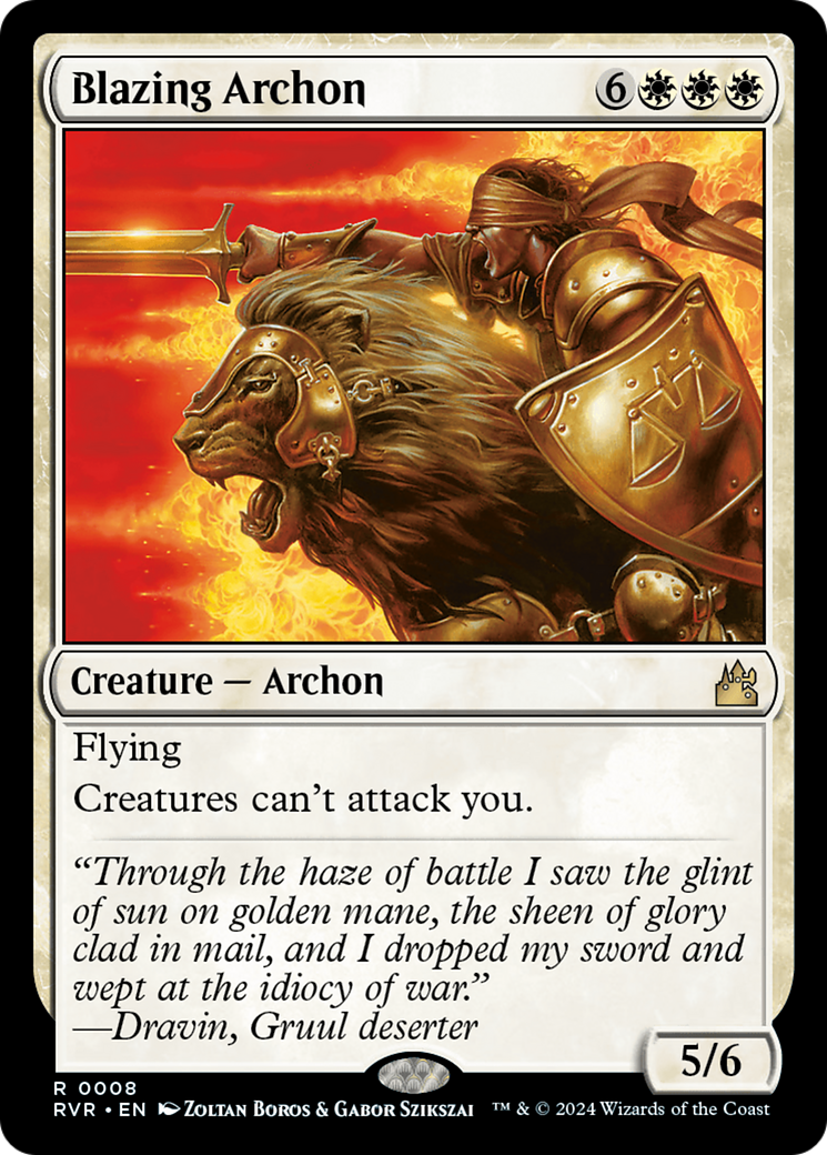 Blazing Archon [Ravnica Remastered] | Anubis Games and Hobby