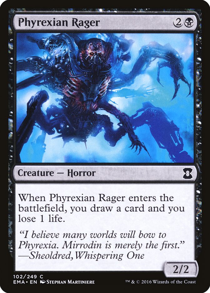 Phyrexian Rager [Eternal Masters] | Anubis Games and Hobby