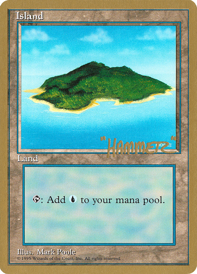 Island (shr367) (Shawn "Hammer" Regnier) [Pro Tour Collector Set] | Anubis Games and Hobby