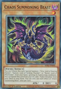 Chaos Summoning Beast [SDSA-EN004] Common | Anubis Games and Hobby