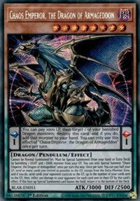 Chaos Emperor, the Dragon of Armageddon [BLAR-EN051] Secret Rare | Anubis Games and Hobby