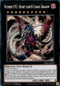 Number C92: Heart-eartH Chaos Dragon [BLAR-EN069] Secret Rare | Anubis Games and Hobby