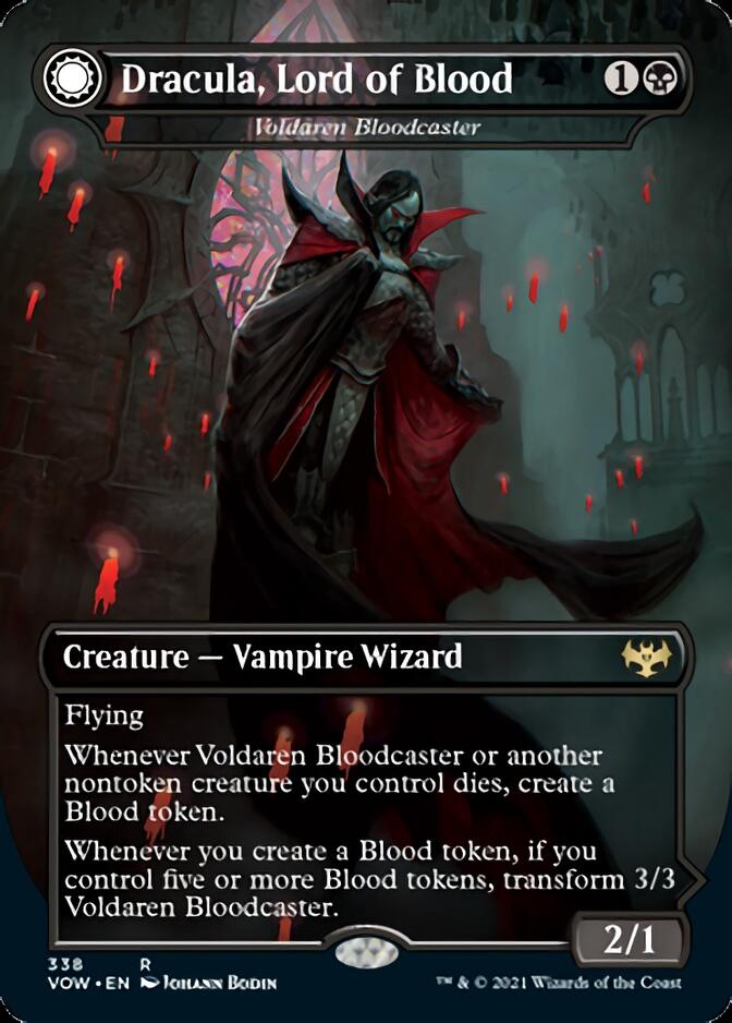 Voldaren Bloodcaster // Bloodbat Summoner - Dracula, Lord of Blood // Dracula, Lord of Bats [Innistrad: Crimson Vow] | Anubis Games and Hobby