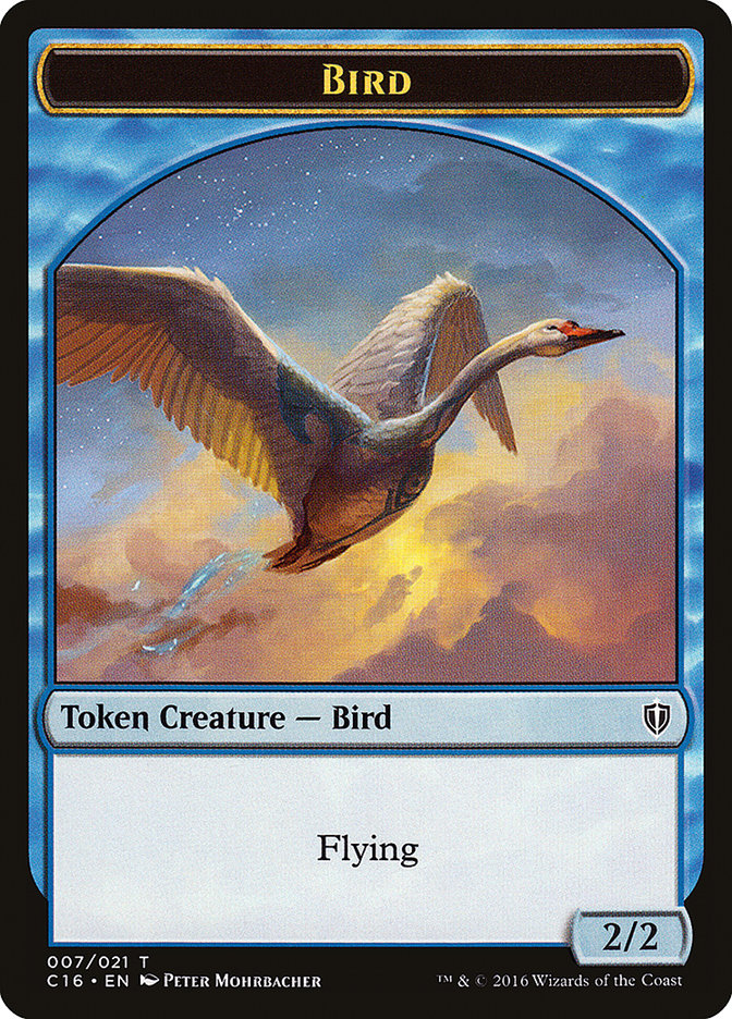 Bird Token (007/021) [Commander 2016 Tokens] | Anubis Games and Hobby