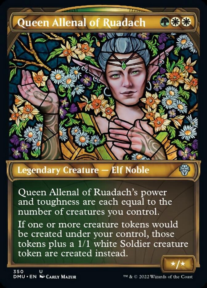 Queen Allenal of Ruadach (Showcase Textured) [Dominaria United] | Anubis Games and Hobby