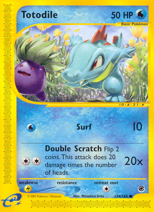 Totodile (134/165) [Expedition: Base Set] | Anubis Games and Hobby