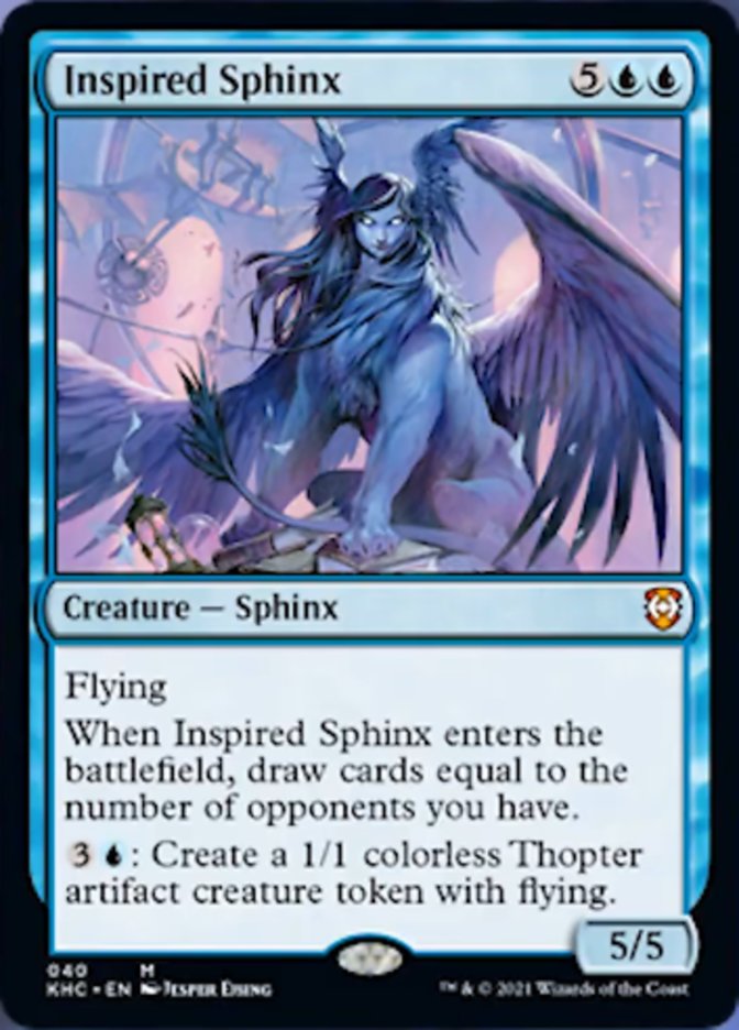 Inspired Sphinx [Kaldheim Commander] | Anubis Games and Hobby