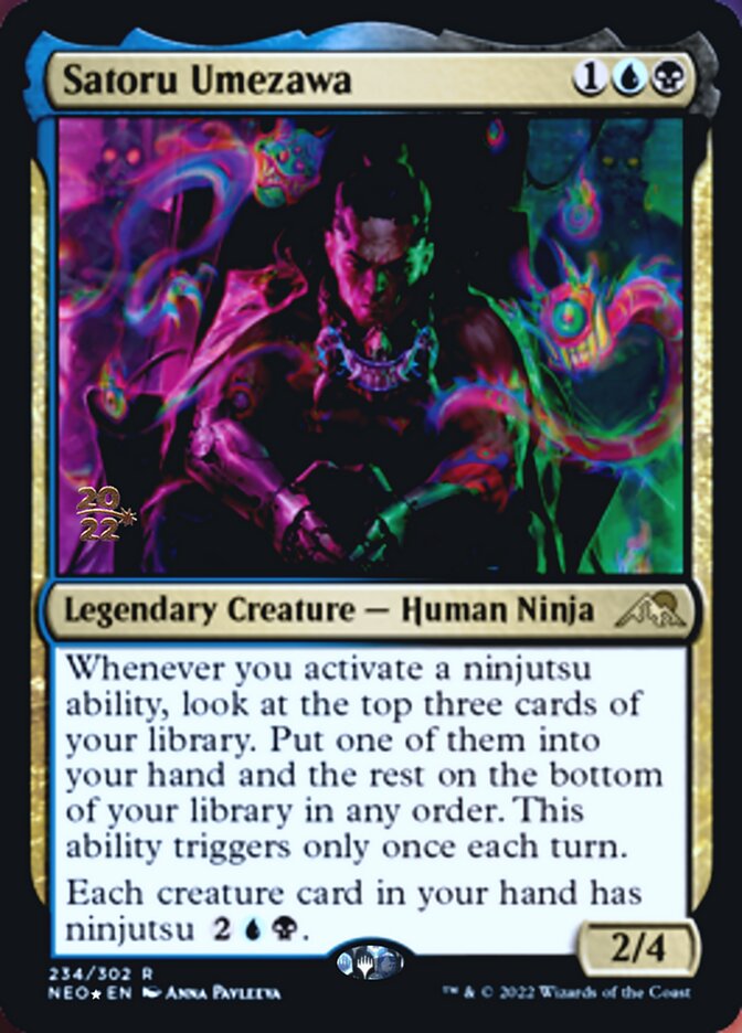 Satoru Umezawa [Kamigawa: Neon Dynasty Prerelease Promos] | Anubis Games and Hobby