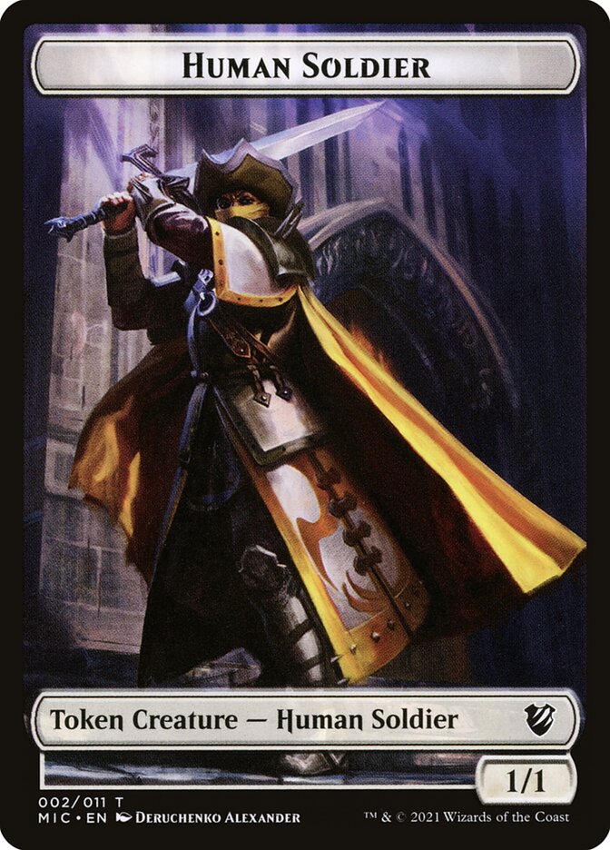 Germ // Human Soldier Double-Sided Token [Double Masters Tokens] | Anubis Games and Hobby