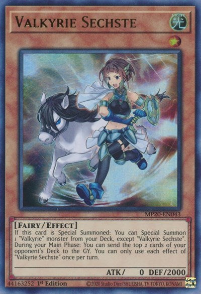 Valkyrie Sechste [MP20-EN043] Ultra Rare | Anubis Games and Hobby