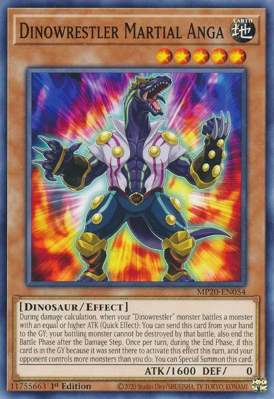 Dinowrestler Martial Anga [MP20-EN054] Common | Anubis Games and Hobby