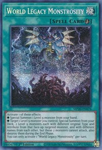 World Legacy Monstrosity [MP20-EN076] Prismatic Secret Rare | Anubis Games and Hobby