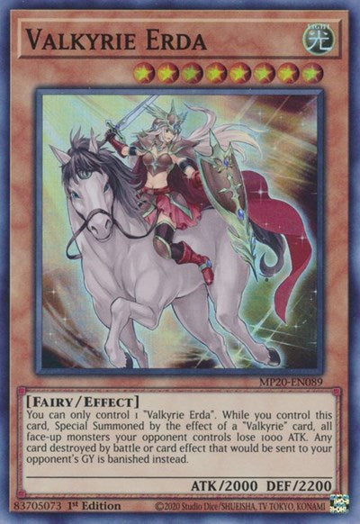 Valkyrie Erda [MP20-EN089] Super Rare | Anubis Games and Hobby