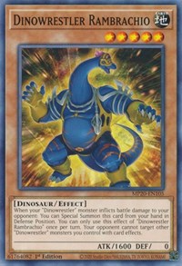 Dinowrestler Rambrachio [MP20-EN105] Common | Anubis Games and Hobby