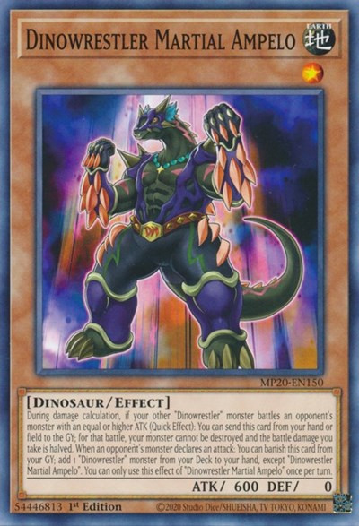Dinowrestler Martial Ampelo [MP20-EN150] Common | Anubis Games and Hobby