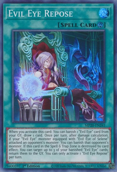 Evil Eye Repose [MP20-EN241] Super Rare | Anubis Games and Hobby