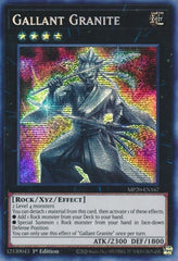 Gallant Granite [MP20-EN167] Prismatic Secret Rare | Anubis Games and Hobby