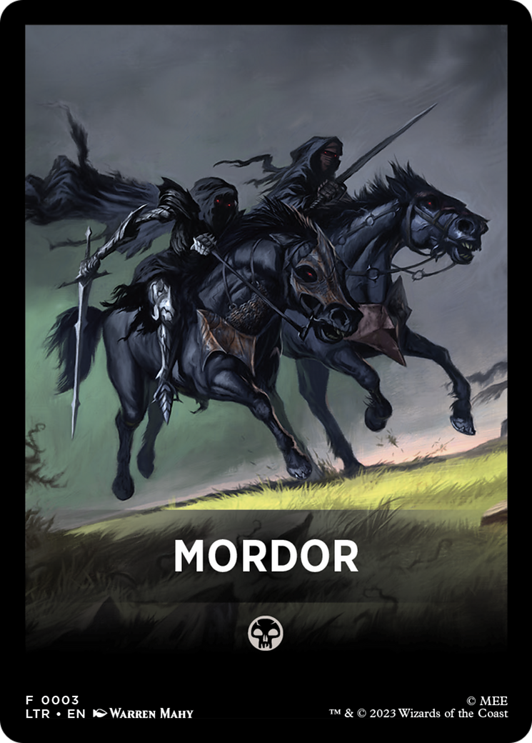 Mordor Theme Card [The Lord of the Rings: Tales of Middle-Earth Tokens] | Anubis Games and Hobby