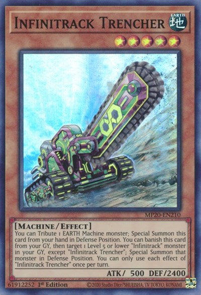 Infinitrack Trencher [MP20-EN210] Super Rare | Anubis Games and Hobby