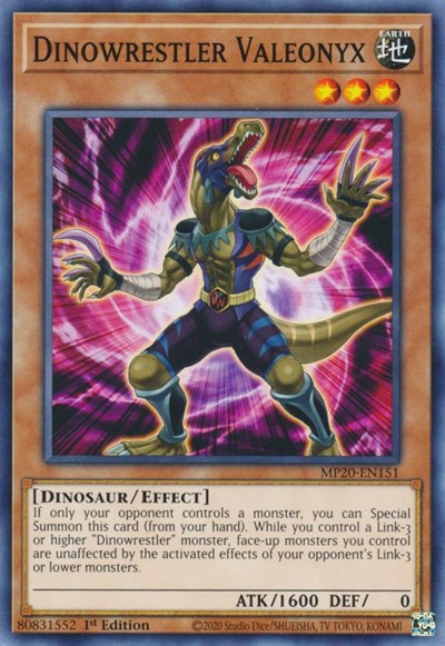 Dinowrestler Valeonyx [MP20-EN151] Common | Anubis Games and Hobby