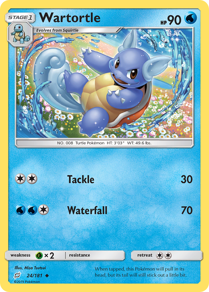 Wartortle (24/181) [Sun & Moon: Team Up] | Anubis Games and Hobby