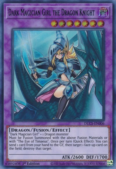 Dark Magician Girl the Dragon Knight (Blue) [DLCS-EN006] Ultra Rare | Anubis Games and Hobby