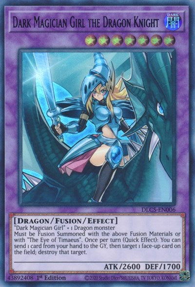 Dark Magician Girl the Dragon Knight (Purple) [DLCS-EN006] Ultra Rare | Anubis Games and Hobby