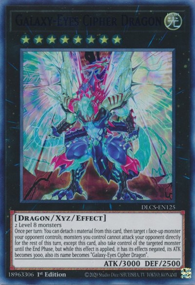 Galaxy-Eyes Cipher Dragon (Blue) [DLCS-EN125] Ultra Rare | Anubis Games and Hobby