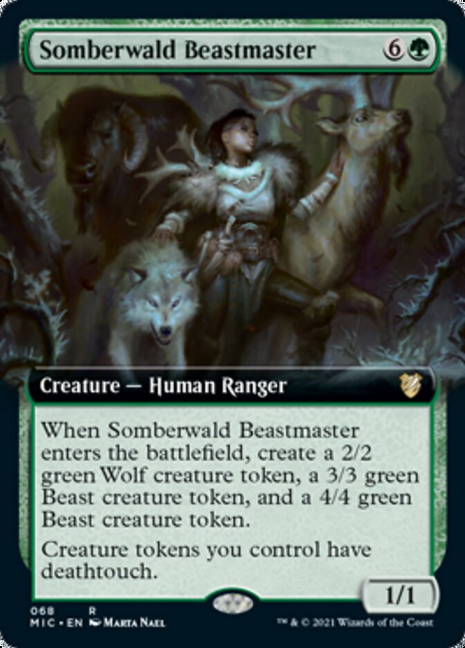 Somberwald Beastmaster (Extended Art) [Innistrad: Midnight Hunt Commander] | Anubis Games and Hobby