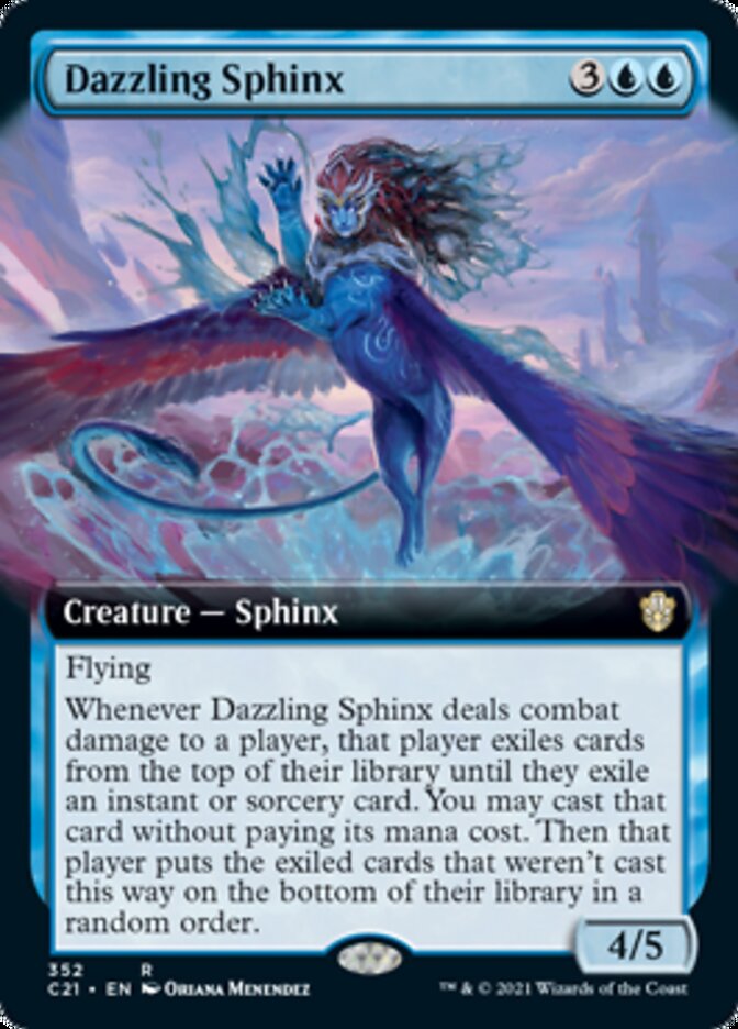 Dazzling Sphinx (Extended Art) [Commander 2021] | Anubis Games and Hobby