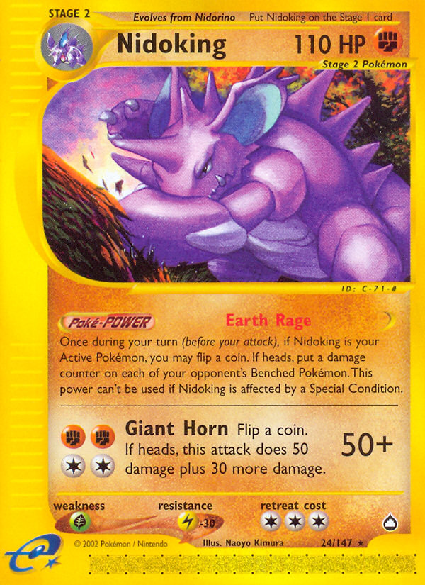Nidoking (24/147) [Aquapolis] | Anubis Games and Hobby