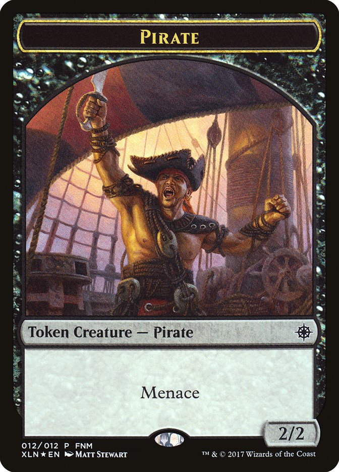 Pirate // Treasure Double-Sided Token [Friday Night Magic 2017] | Anubis Games and Hobby