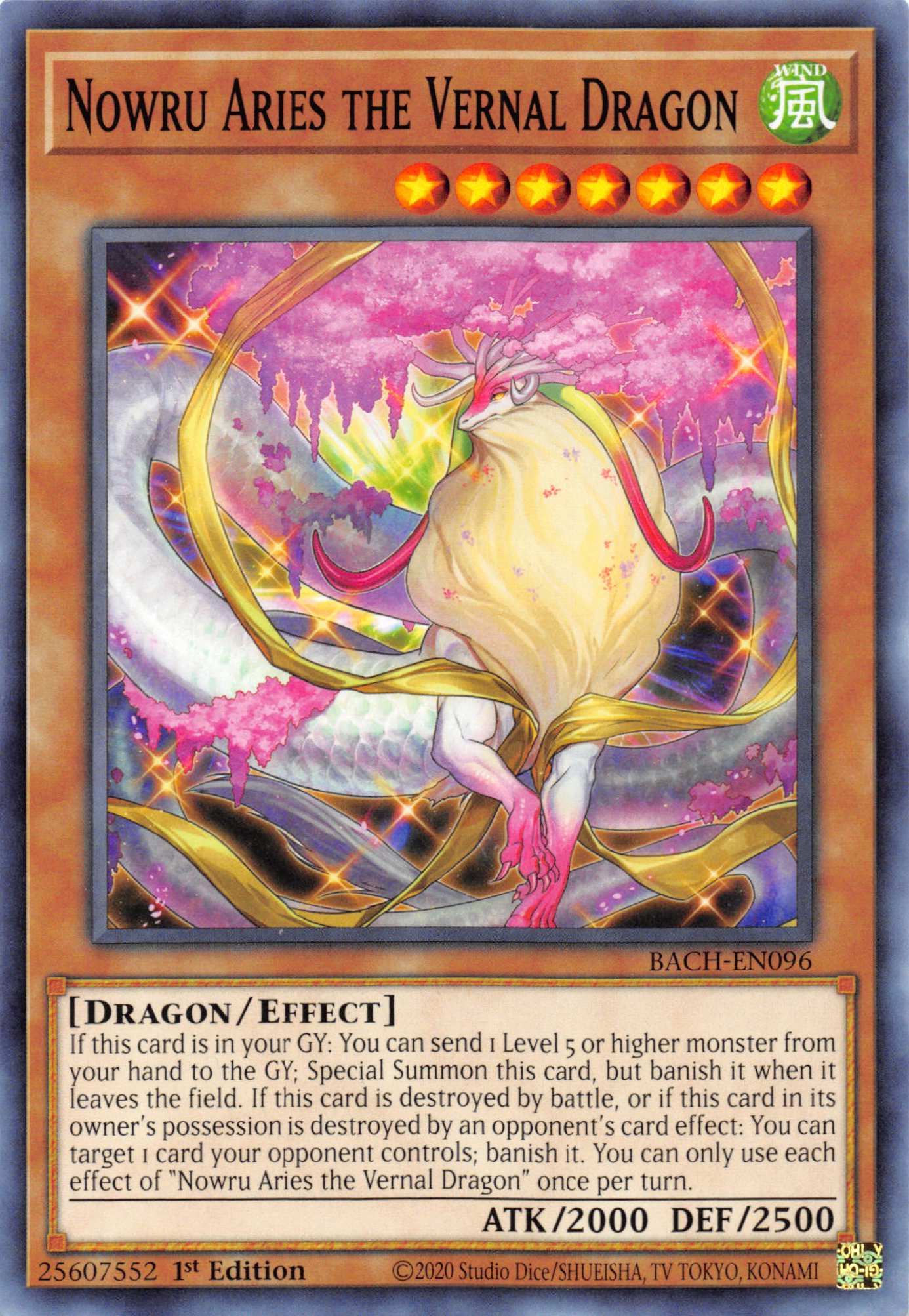 Nowru Aries the Vernal Dragon [BACH-EN096] Common | Anubis Games and Hobby