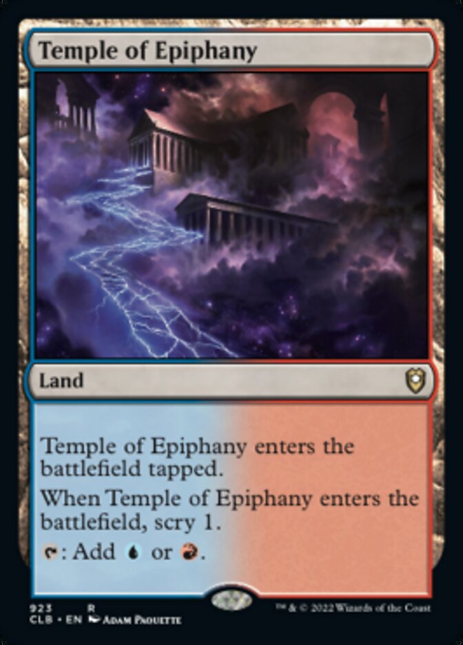 Temple of Epiphany [Commander Legends: Battle for Baldur's Gate] | Anubis Games and Hobby