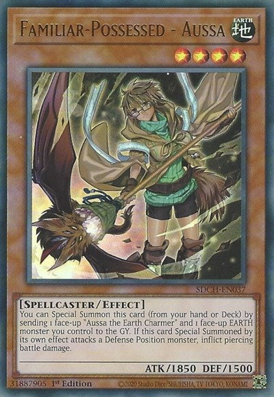 Familiar-Possessed - Aussa (Alternate Art) [SDCH-EN037] Ultra Rare | Anubis Games and Hobby