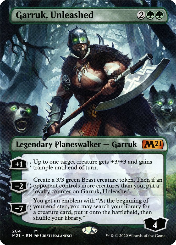 Garruk, Unleashed (Borderless) [Core Set 2021] | Anubis Games and Hobby