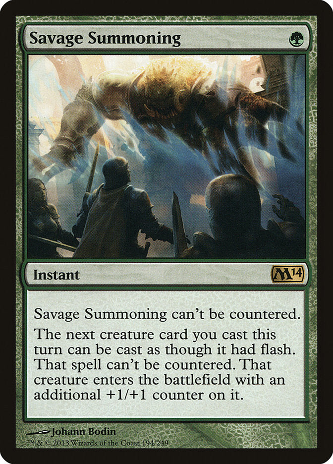 Savage Summoning [Magic 2014] | Anubis Games and Hobby
