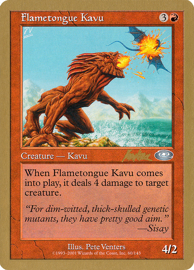 Flametongue Kavu (Brian Kibler) [World Championship Decks 2002] | Anubis Games and Hobby