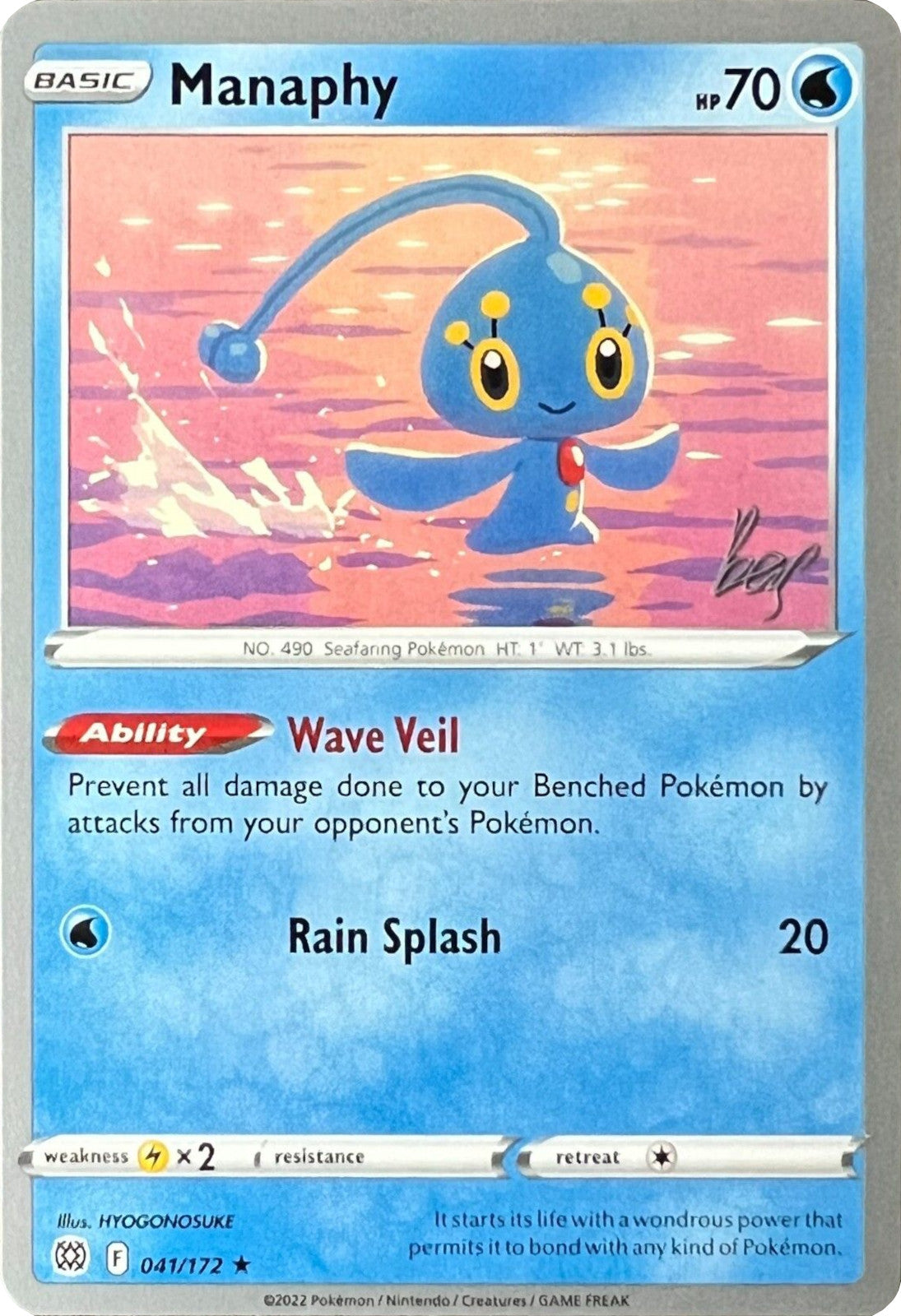 Manaphy (041/172) (Cheryl Again - Sebastian Lashmet) [World Championships 2022] | Anubis Games and Hobby