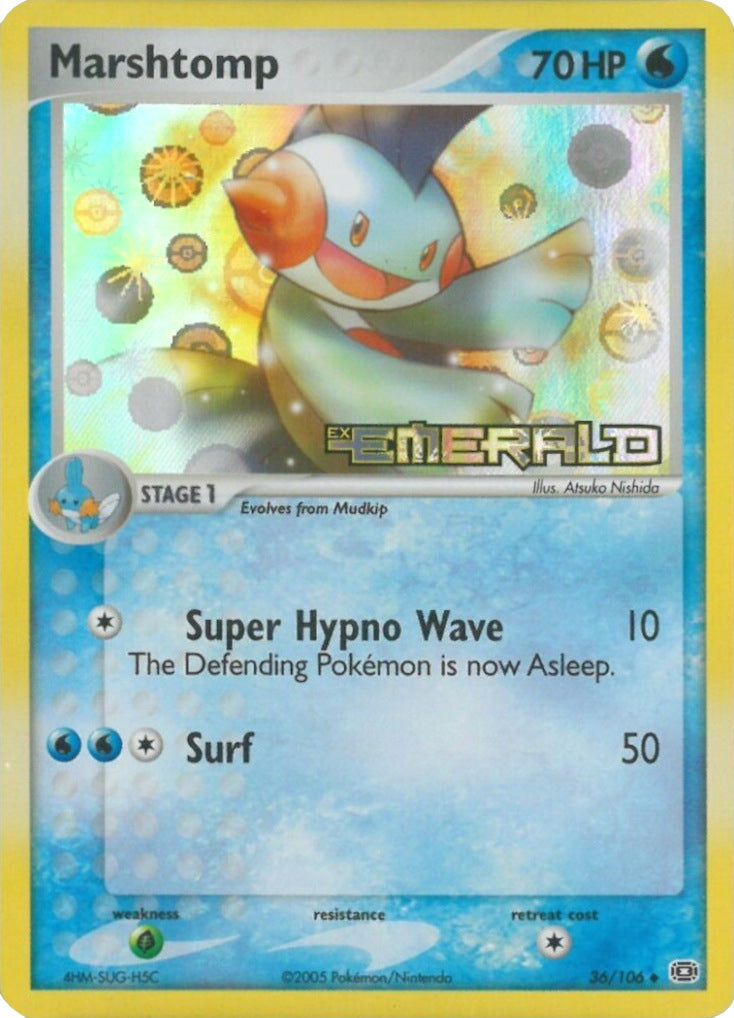 Marshtomp (36/106) (Stamped) [EX: Emerald] | Anubis Games and Hobby