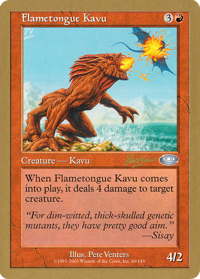 Flametongue Kavu (Sim Han How) [World Championship Decks 2002] | Anubis Games and Hobby